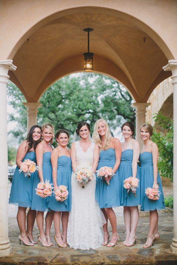 Mariage - Short Strapless Turquoise Bridesmaids Dresses