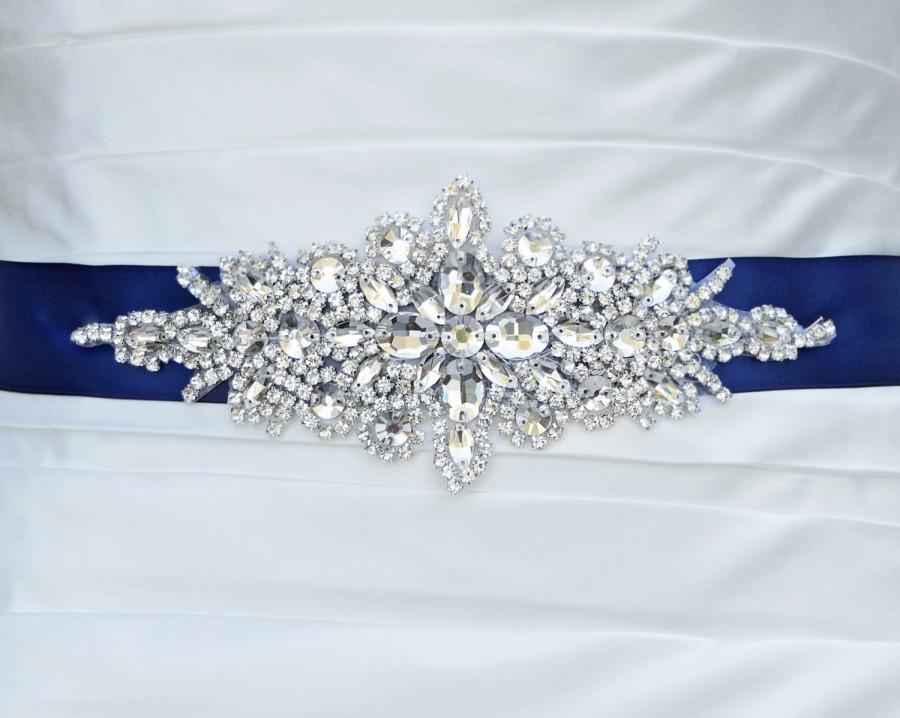 Hochzeit - Wedding Belt, Bridal Belt, Sash Belt, Crystal Rhinestone Belt, Wedding Dress Sash, Style 335