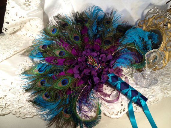 Mariage - Peacock Feathers