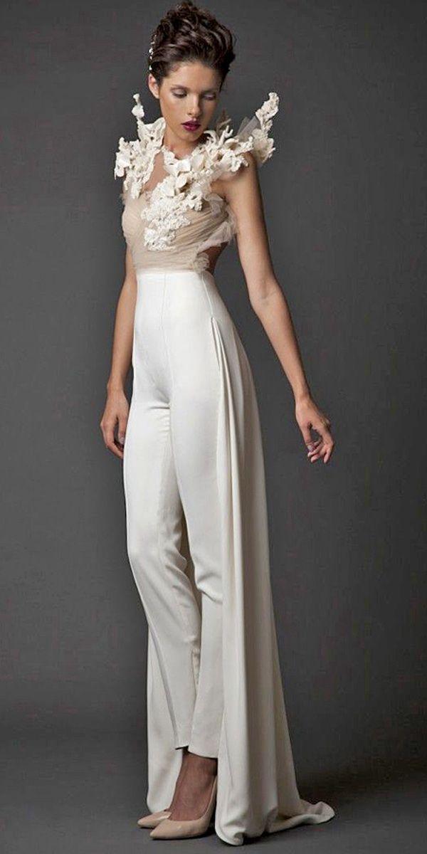 Mariage - 28 Gorgeous Wedding Pantsuits And Jumpsuits For Brides