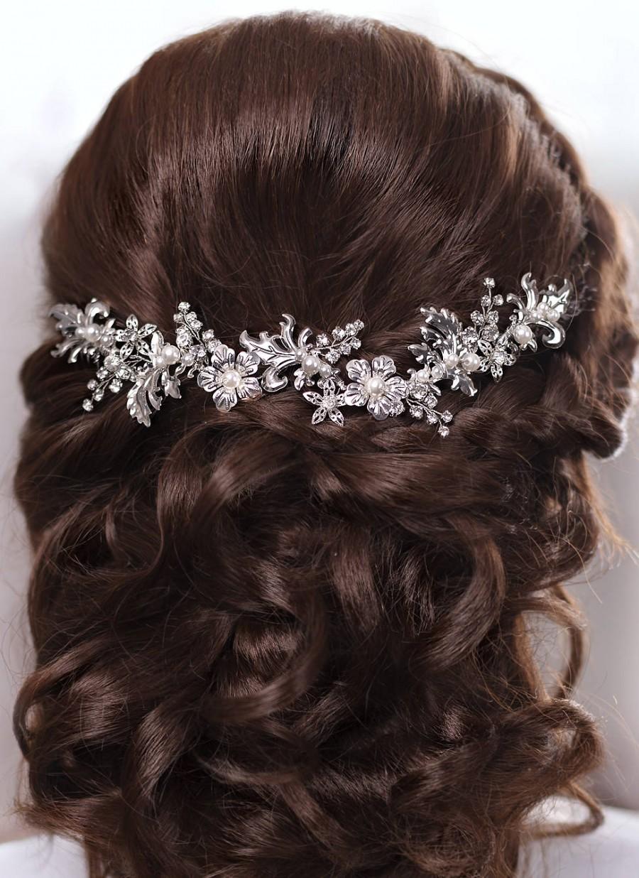 زفاف - Bridal hair accessories Crystal Bridal headpiece Wedding hair piece Bridal hair vine Bridal hair piece Bridal Head Piece Wedding hair comb