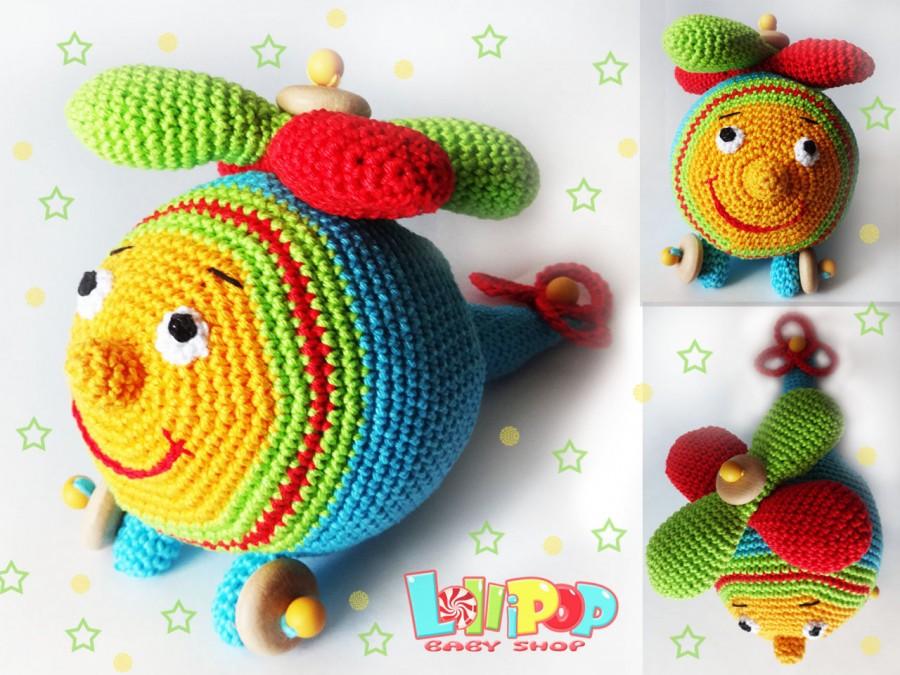 Mariage - Helicopter, toy helicopter, for boy , Crochet helicopter, Amigurumi , handmade toy, babyboy toy, babyboy gift, babyshower gift