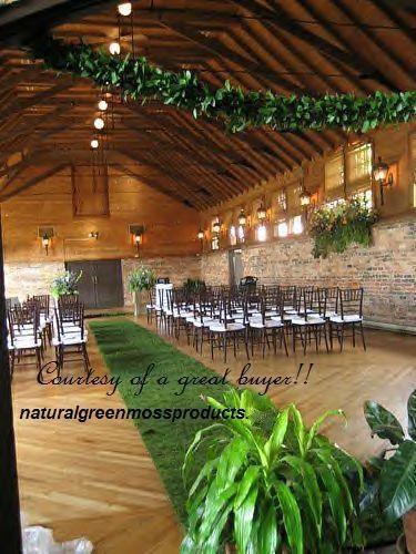 Wedding - FREE SHIPPING 4'X25' Sheet moss aisle Runner,Garden Wedding decorations,centerpieces,tableware,setting,placemats,Rustic-Bohemain boho arch