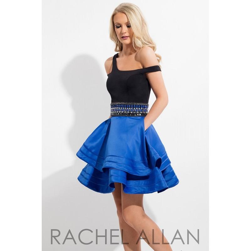 Wedding - Rachel Allan 4248 Dress - A Line, Fitted Spaghetti Strap Short Rachel Allan Homecoming Dress - 2017 New Wedding Dresses