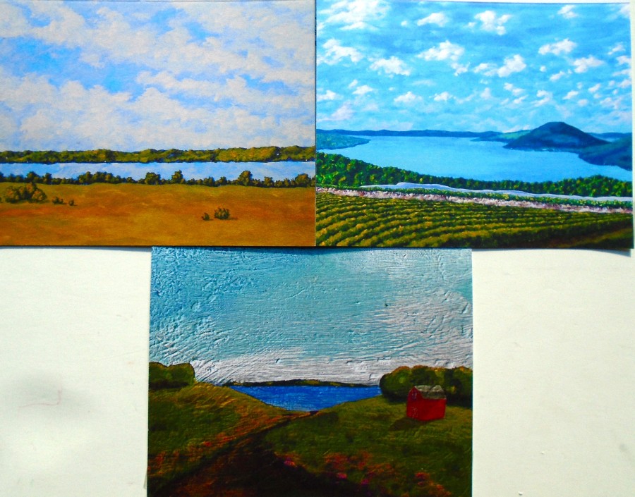 زفاف - Assorted Finger Lakes Greeting Cards (Set of 6 print reproduction-Skaneateles, Canandaigua, and Hemlock) 4" x 5.5" by Mike Kraus