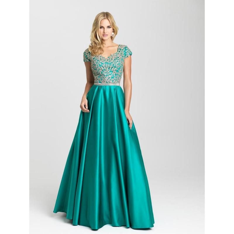 Hochzeit - Madison James Plus Prom Gowns Long Island Madison James Modest 16-503M Madison James Modest - Top Design Dress Online Shop