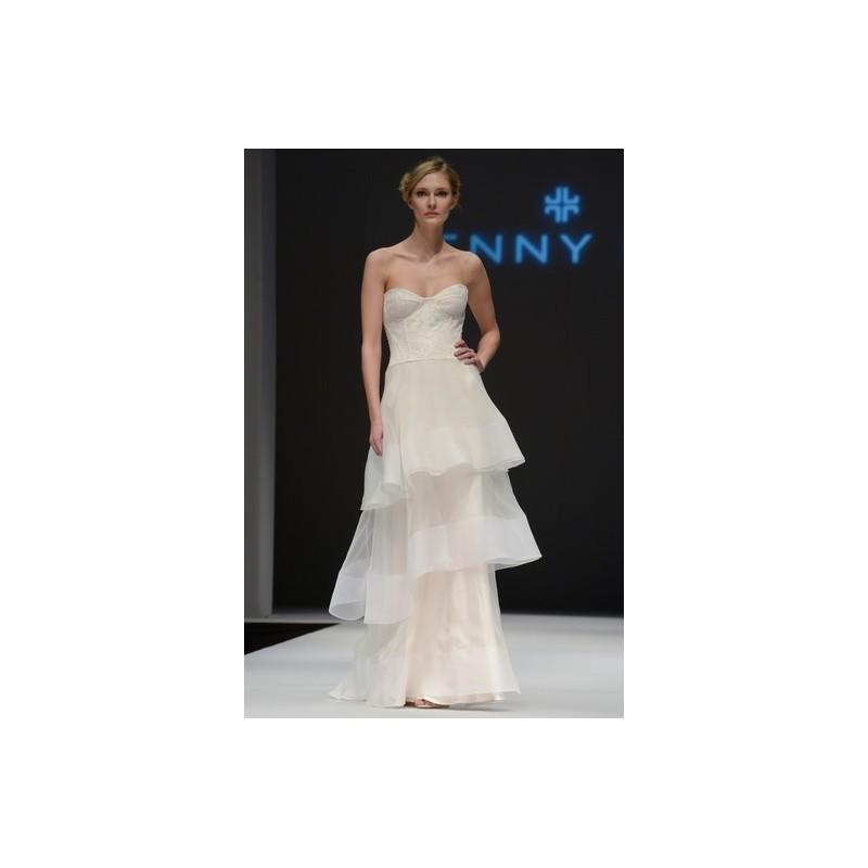 زفاف - Jenny Lee Fall 2015 Dress 7 - Fall 2015 A-Line Jenny Lee Sweetheart White Full Length - Nonmiss One Wedding Store