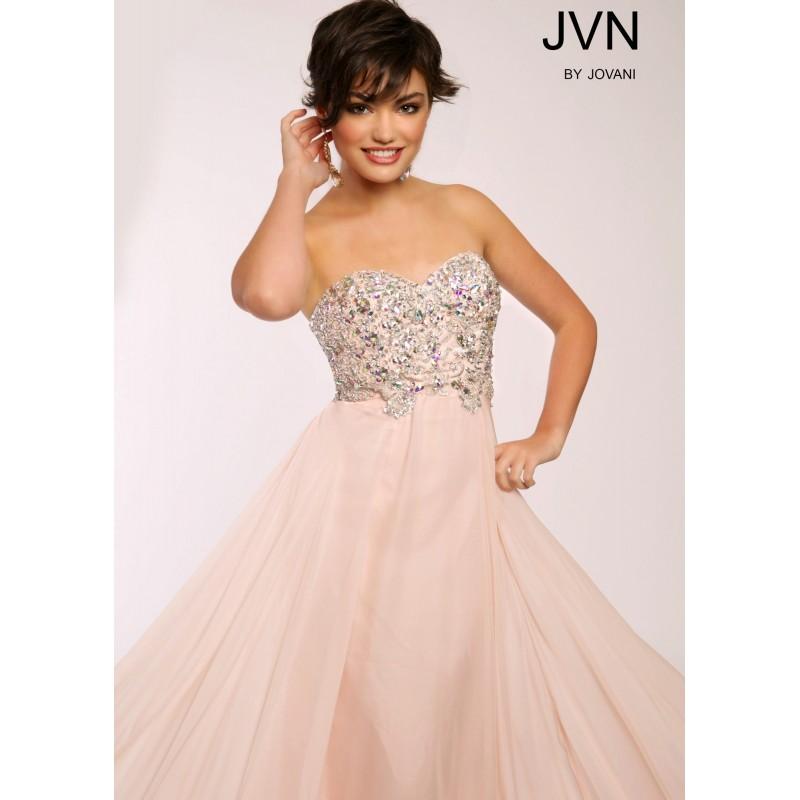 Mariage - JVN by Jovani JVN22453 Strapless Empire Gown - 2017 Spring Trends Dresses