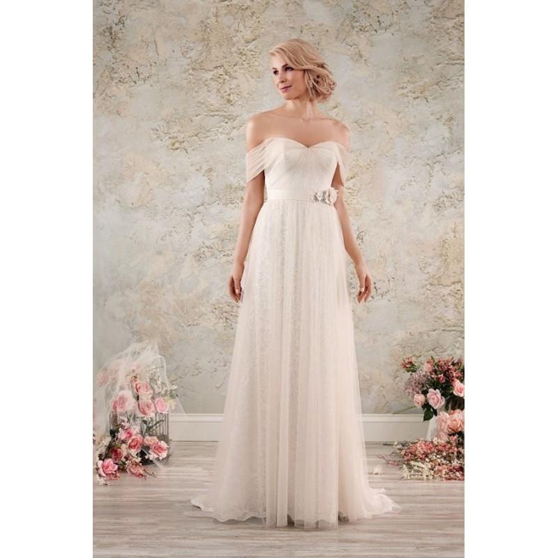 زفاف - Style 8562 by Alfred Angelo Modern Vintage Bridal Collection - Sweetheart A-line Chapel Length LaceNet Floor length Dress - 2017 Unique Wedding Shop