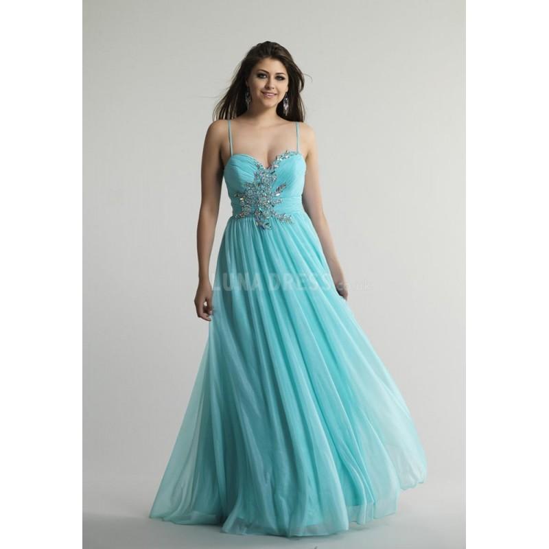 Mariage - Classic Chiffon Spaghetti Straps A line Lace up Back Floor Length Prom Dresses With Beading - Compelling Wedding Dresses