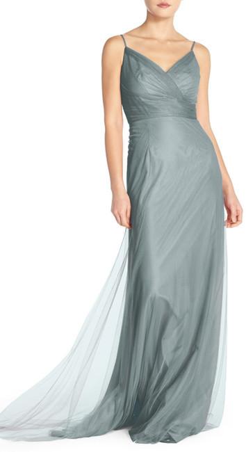 Hochzeit - ML Monique Lhuillier Bridesmaids Surplice Tulle Gown