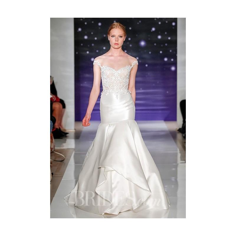 Mariage - Reem Acra - Spring 2017 - Reem Acra embroidered silk gazar wedding dress with draped skirt - Spring 2017 Collection - Stunning Cheap Wedding Dresses