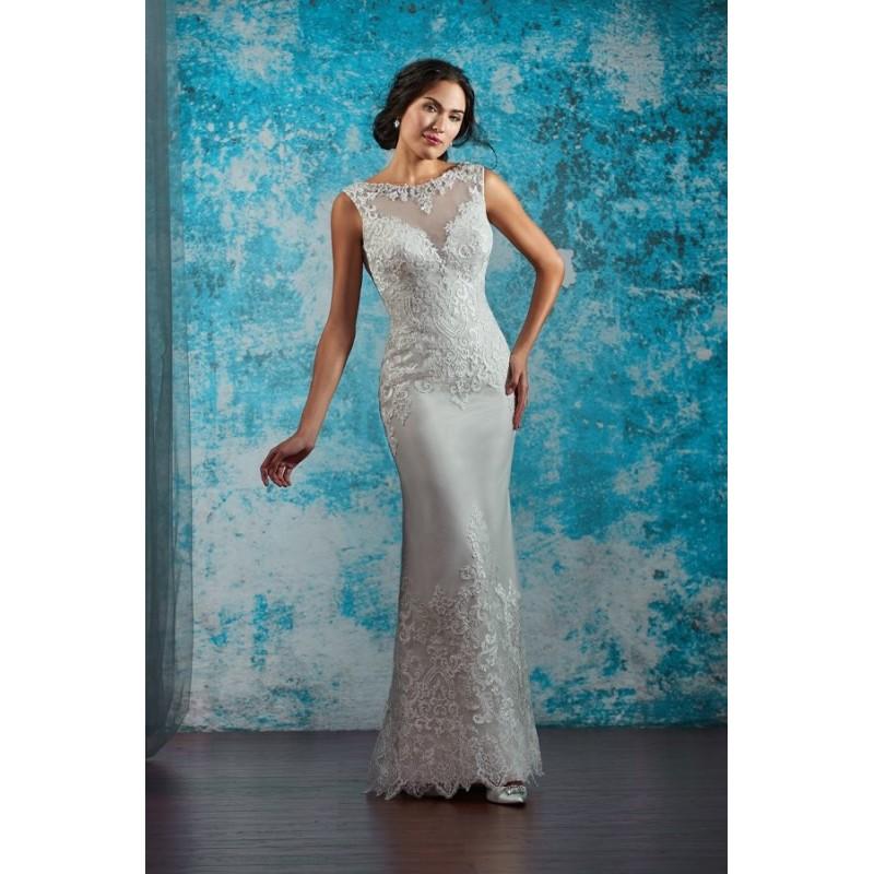 زفاف - Style C8066 by Karelina Sposa Exclusive - Sleeveless Bateau Sheath LaceTulle Floor length Dress - 2017 Unique Wedding Shop