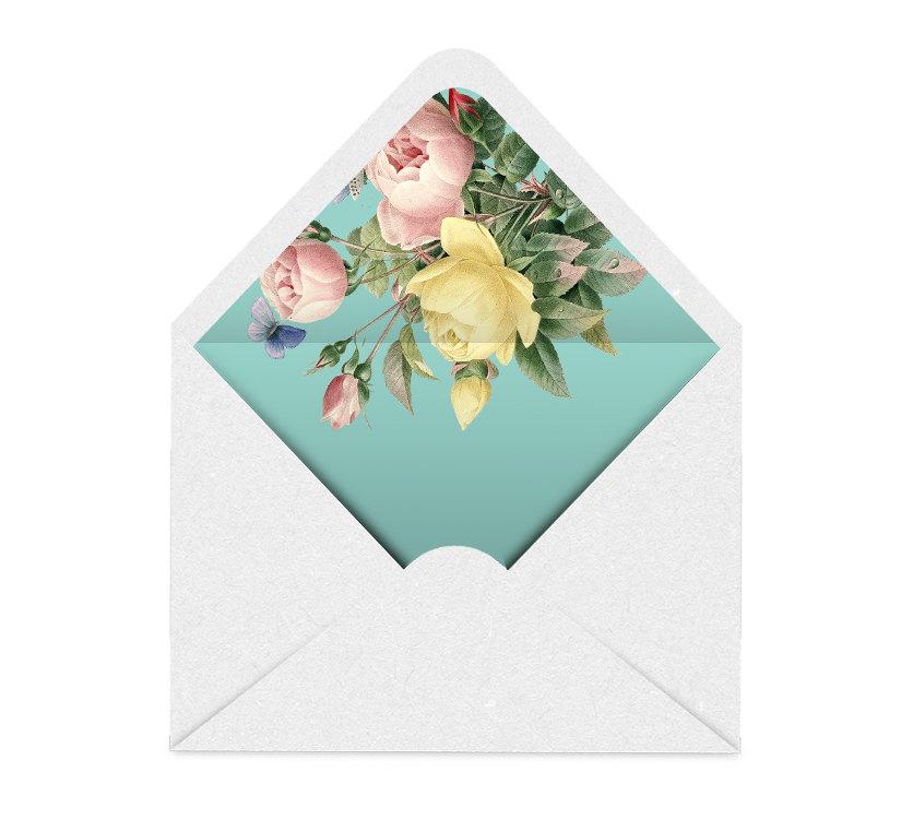 Свадьба - Printable Envelope Liner 