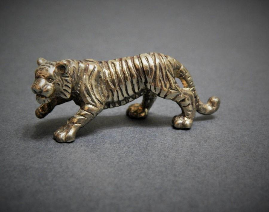 Wedding - Tiger, Bronze Figurine, Bronze Statue, office gift, Bronze Handmade, Realistic tiger with striped body