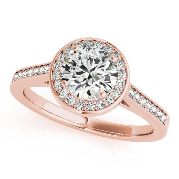 Wedding - Rose Gold Engagement Ring, Bezel Set Engagement Ring, Unique Engagement Ring,1 Carat Engagement Ring