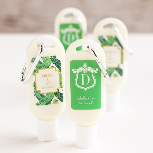 Hochzeit - Personalized Sunscreen With Carabiner