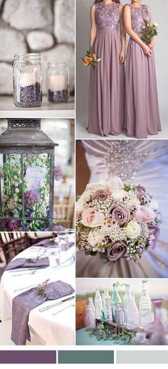 Wedding - 25 Hot Wedding Color Combination Ideas 2016-2017 And Bridesmaid Dresses Trends To Rock Your Big Day