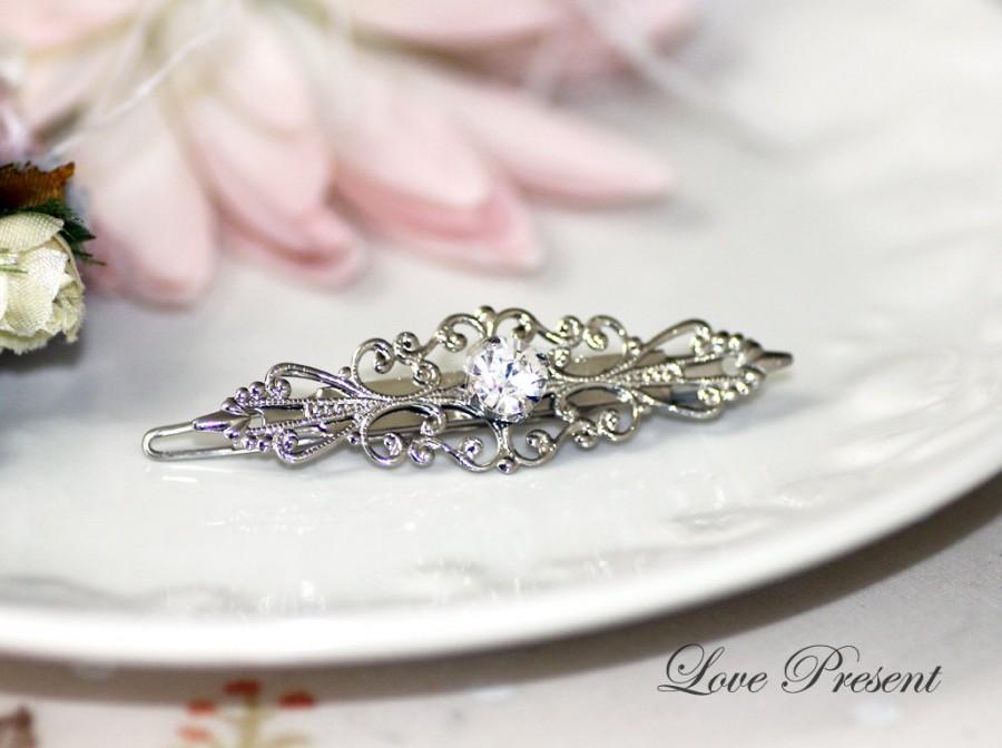 Wedding - Classic Sparkly Swarovski Crystal Vintage Hair Accessories/ Hair Comb/Bobby Pin/Barrette - Choose your color and style