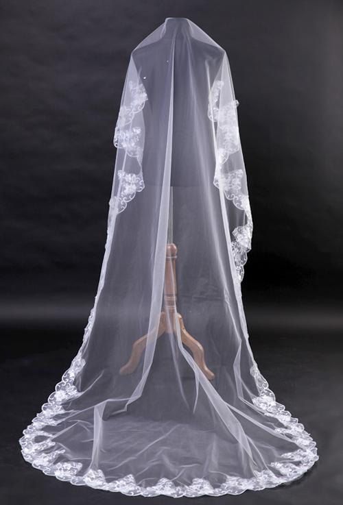 زفاف - Lace MANTILLA Bridal Veil