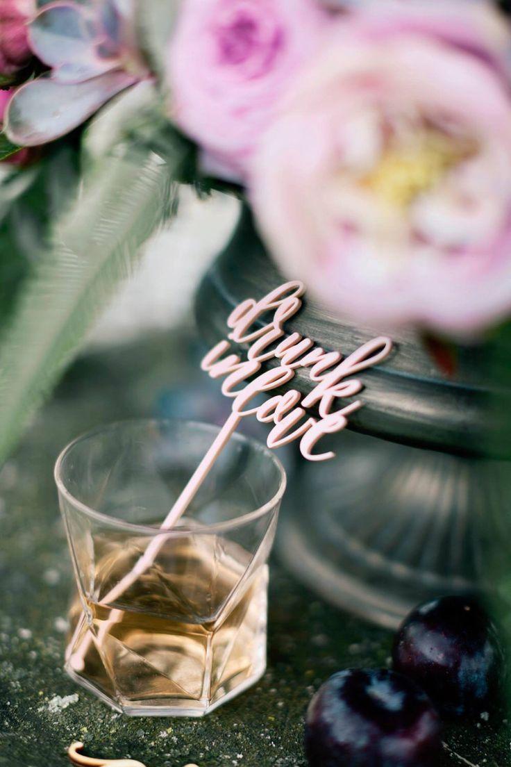 Hochzeit - Drunk In Love - Cocktail Stirrers - Drink Stirrer - Swizzle Sticks - Beyonce