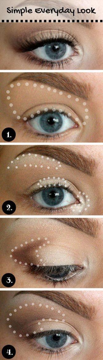 Hochzeit - 26 Easy Makeup Tutorials For Blue Eyes