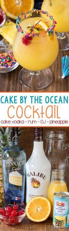 Hochzeit - Cake By The Ocean Cocktail