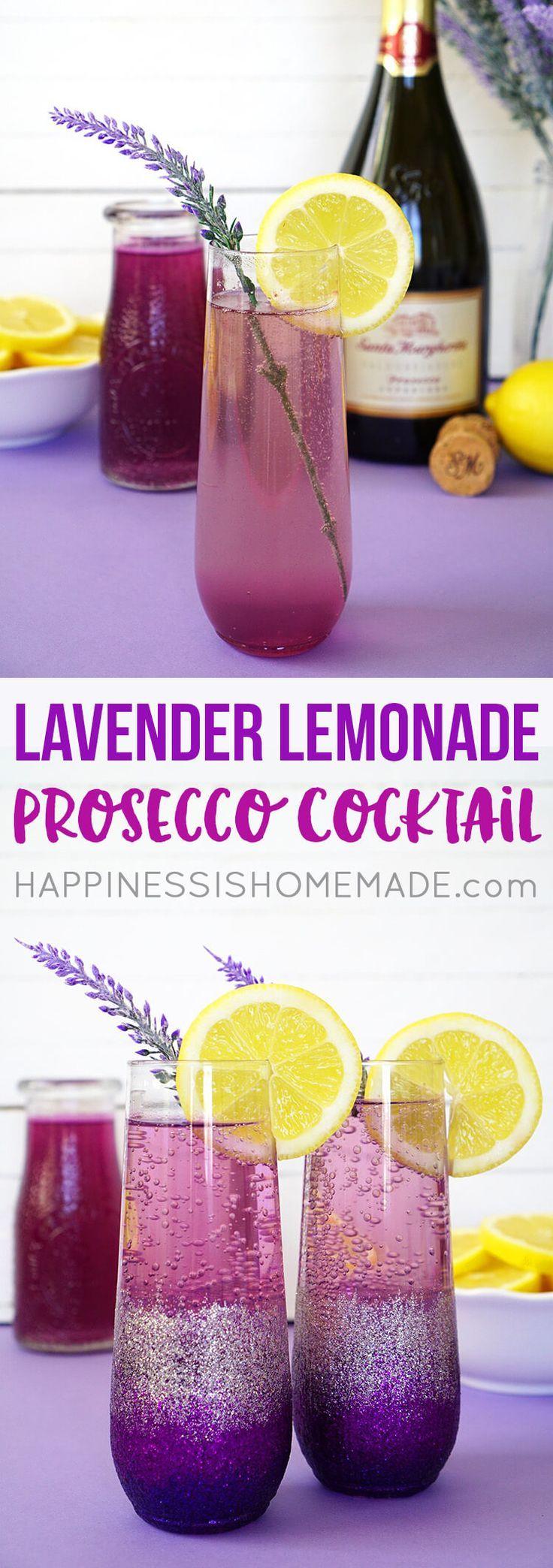 زفاف - Lavender Lemonade Prosecco Cocktail