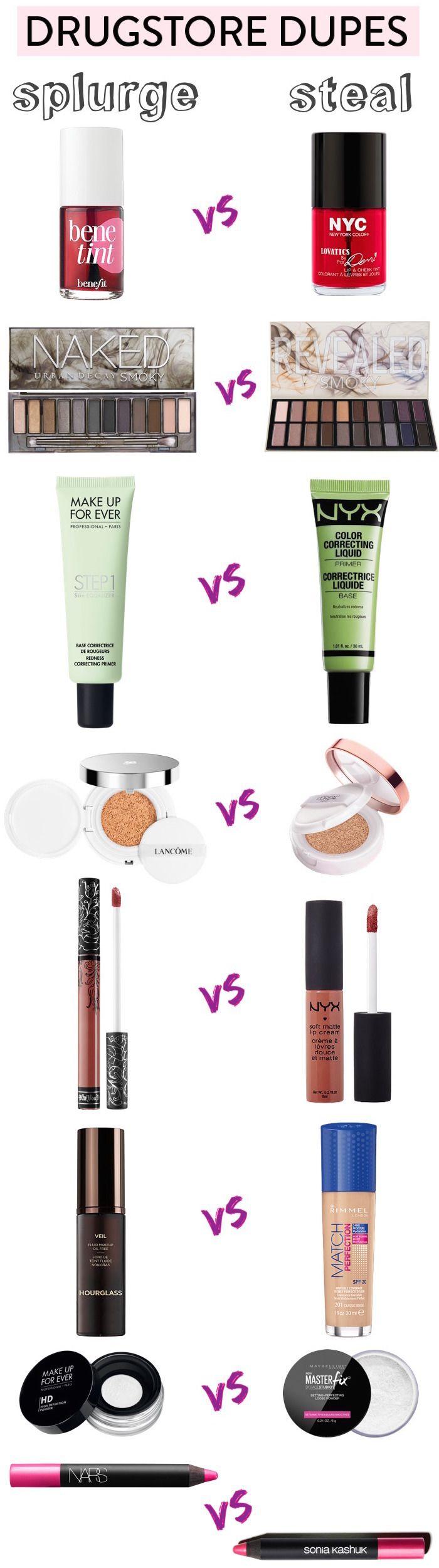 Mariage - Beauty Doubles: 50  Amazing Drugstore Makeup Dupes