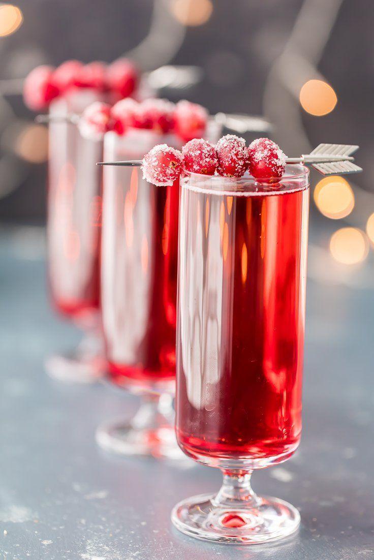 Свадьба - Sugared Cranberry Ginger Mimosas