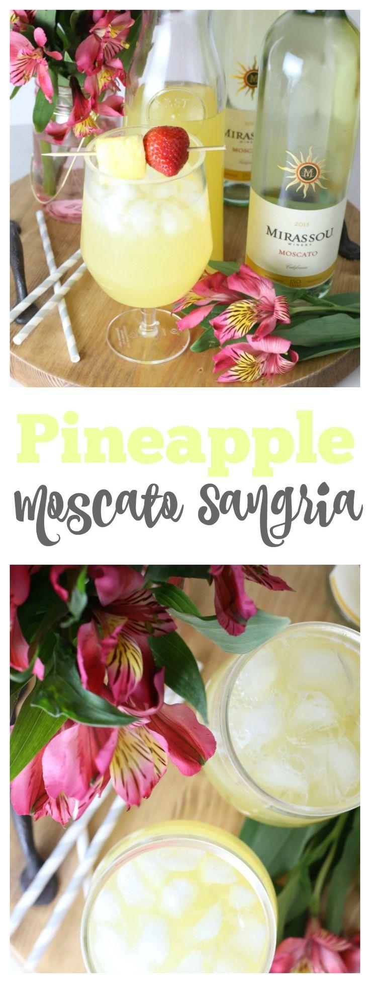 Hochzeit - Pineapple Moscato Sangria