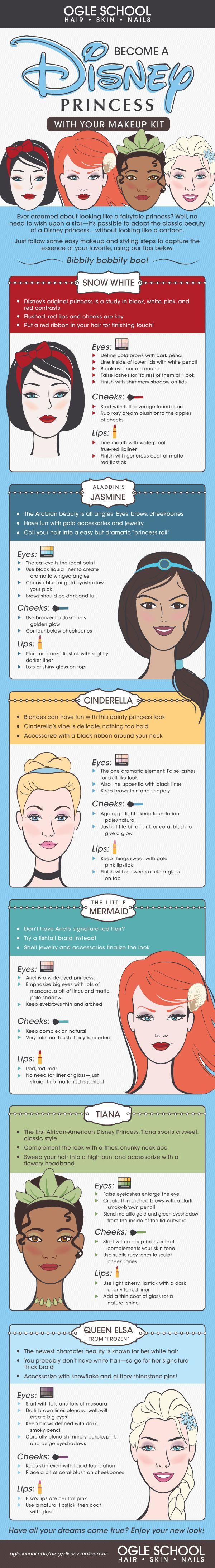 زفاف - Become A Disney Princess... With Your Makeup Kit!