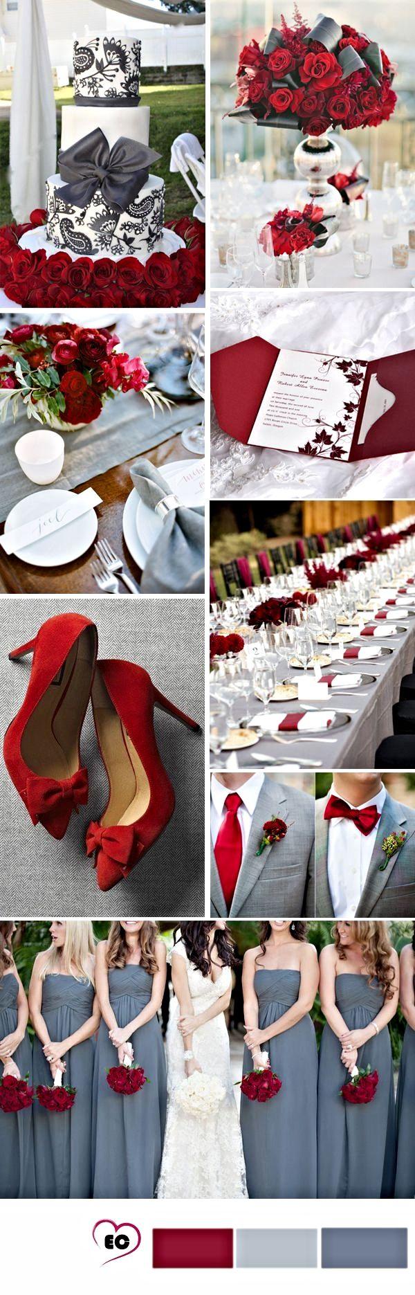 زفاف - 7 Grey Color Palette Wedding Ideas & Inspirations