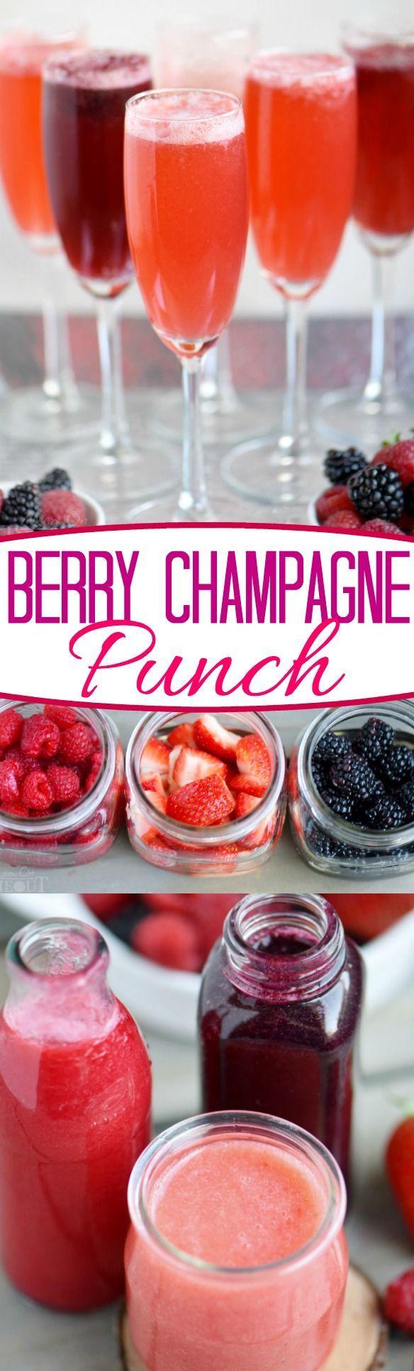 زفاف - Berry Champagne Punch