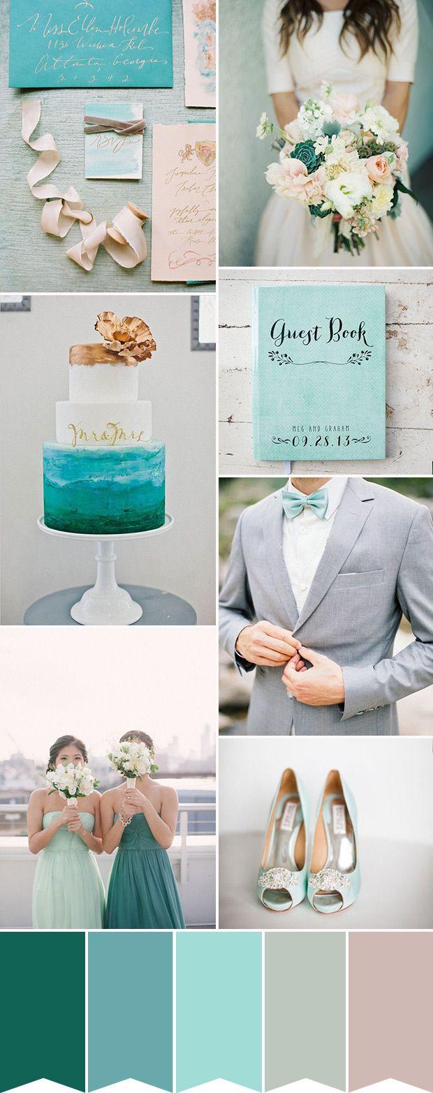 Hochzeit - An Aqua And Teal Wedding - How To Create Perfection