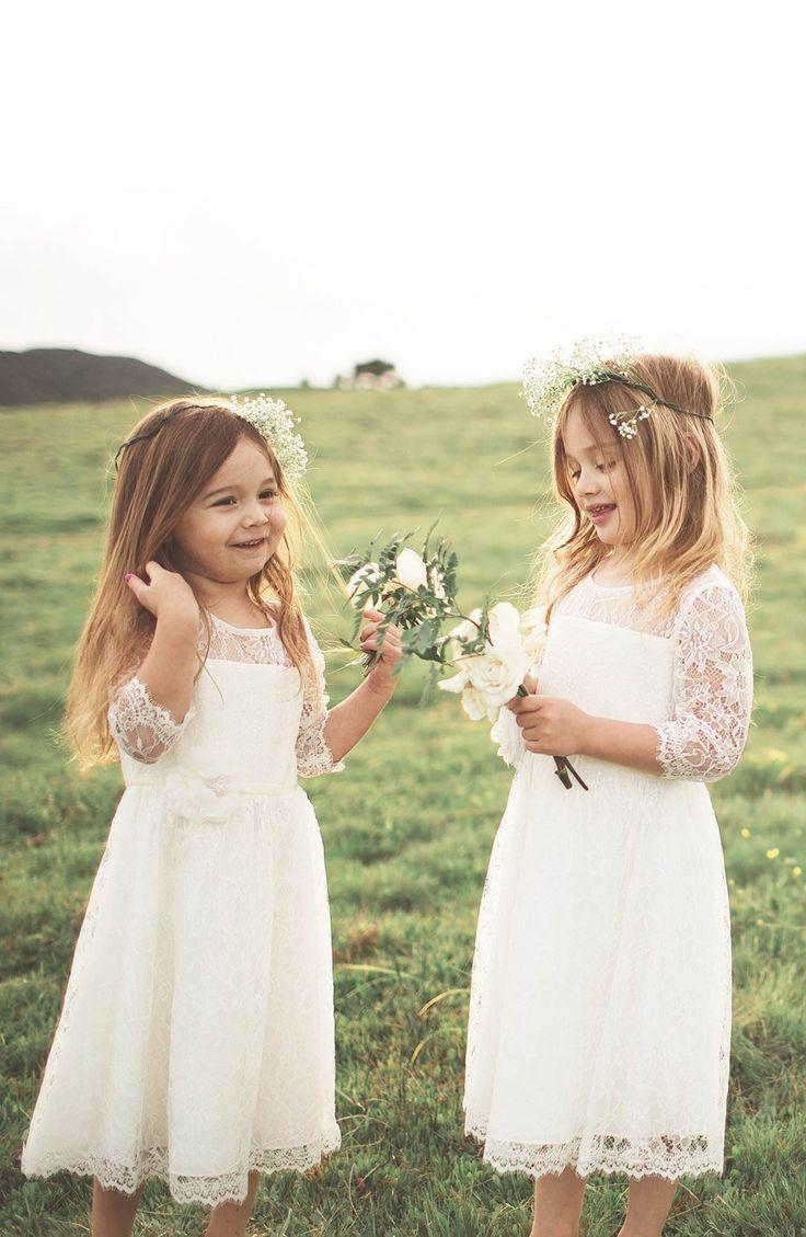 Hochzeit - 'Annie' Floral Appliqué Lace Dress