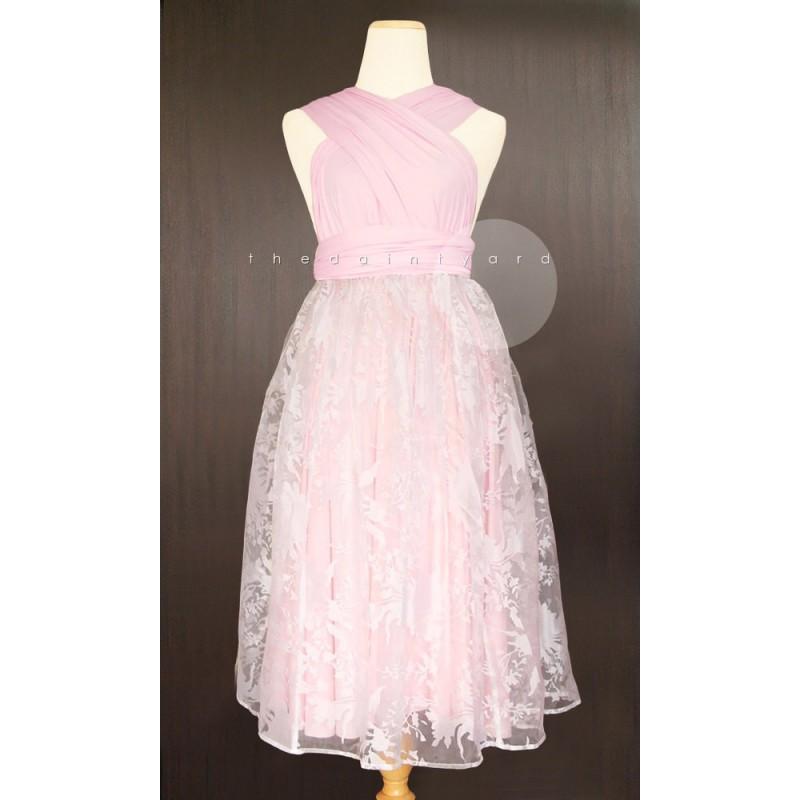 Wedding - White Organza Overlay Skirt for Convertible Dress / Infinity Dress / Wrap Dress / Octopus Dress - Hand-made Beautiful Dresses