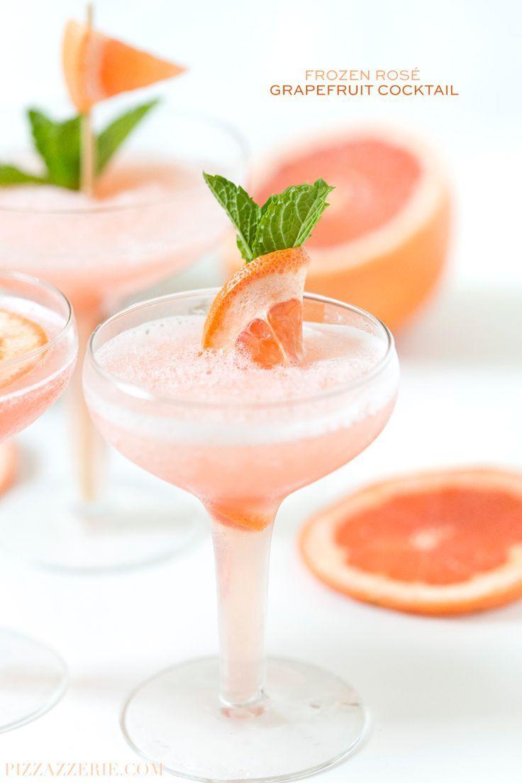 Hochzeit - Frozen Rosé Grapefruit Cocktail