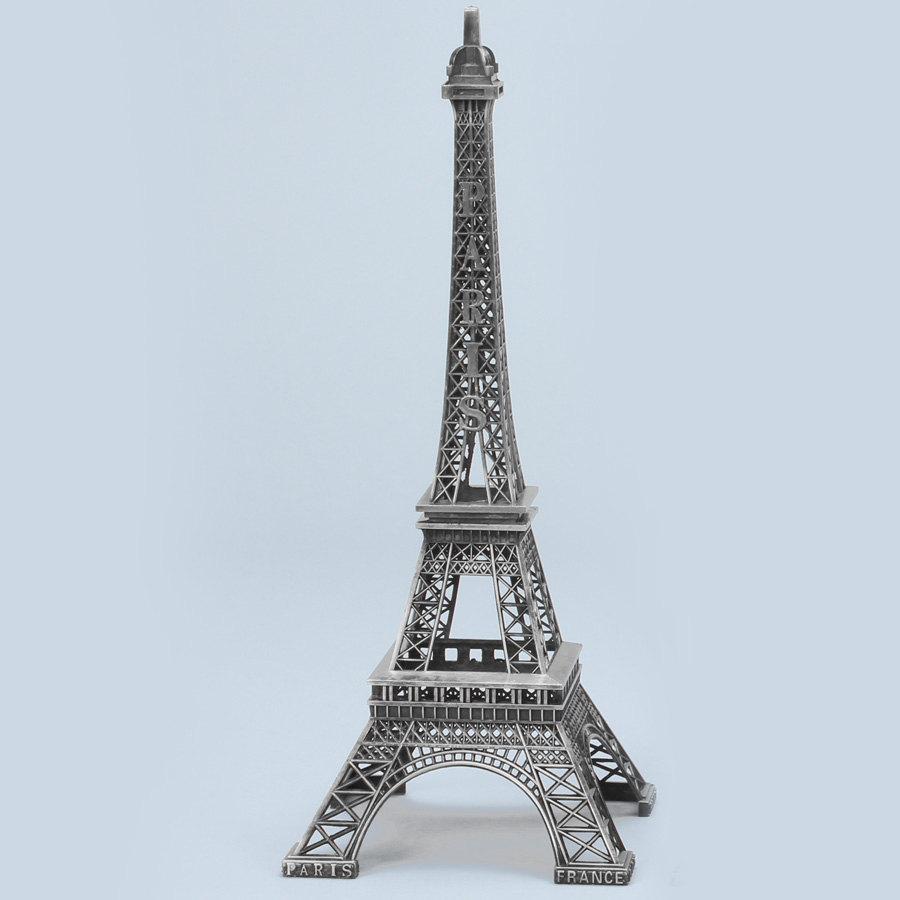 Wedding - Silver Eiffel Tower Centerpiece