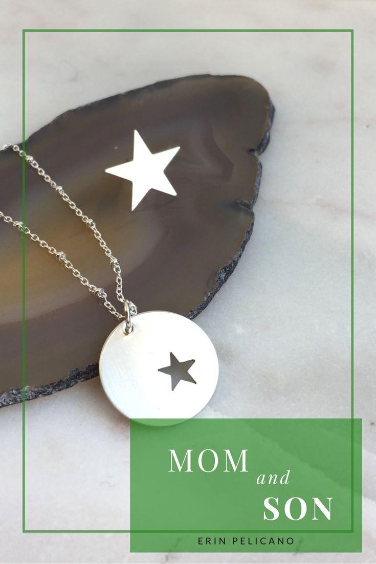 Mariage - Sterling Mother & Son Necklace Set