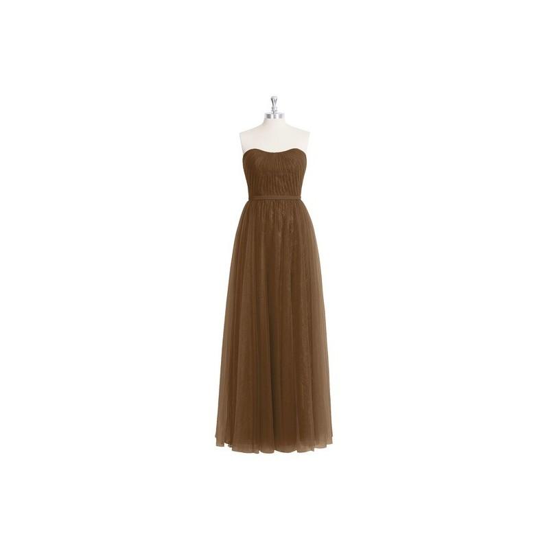 Wedding - Brown Azazie Kayley - Sweetheart Floor Length Back Zip Tulle, Lace And Chiffon Dress - Cheap Gorgeous Bridesmaids Store