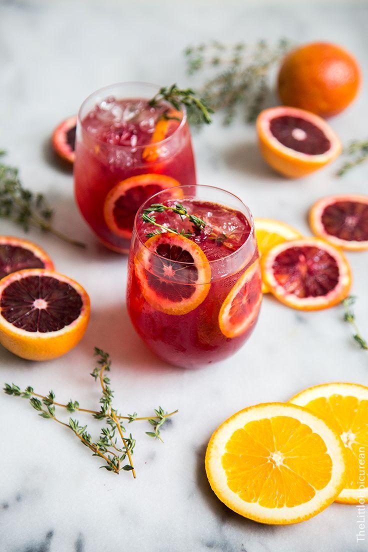 زفاف - Blood Orange Elderflower Gin Cocktail
