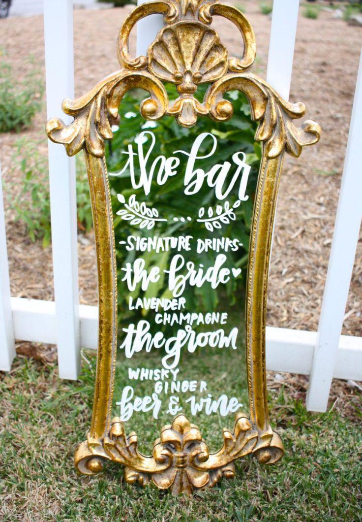 Wedding - How To Use Mirror Signs At Your Wedding