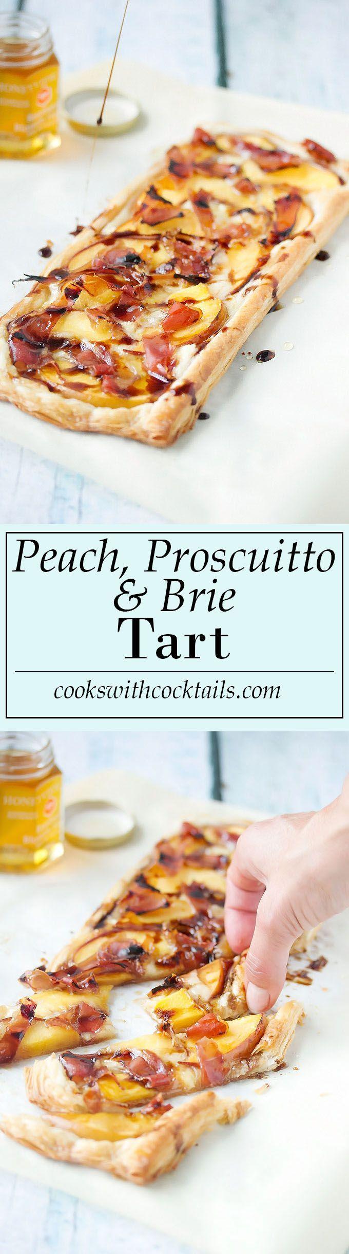 زفاف - Peach, Proscuito & Brie Tart