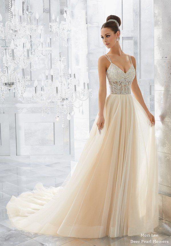 Hochzeit - Blu Wedding Dresses 5565-1-2 From MoriLee