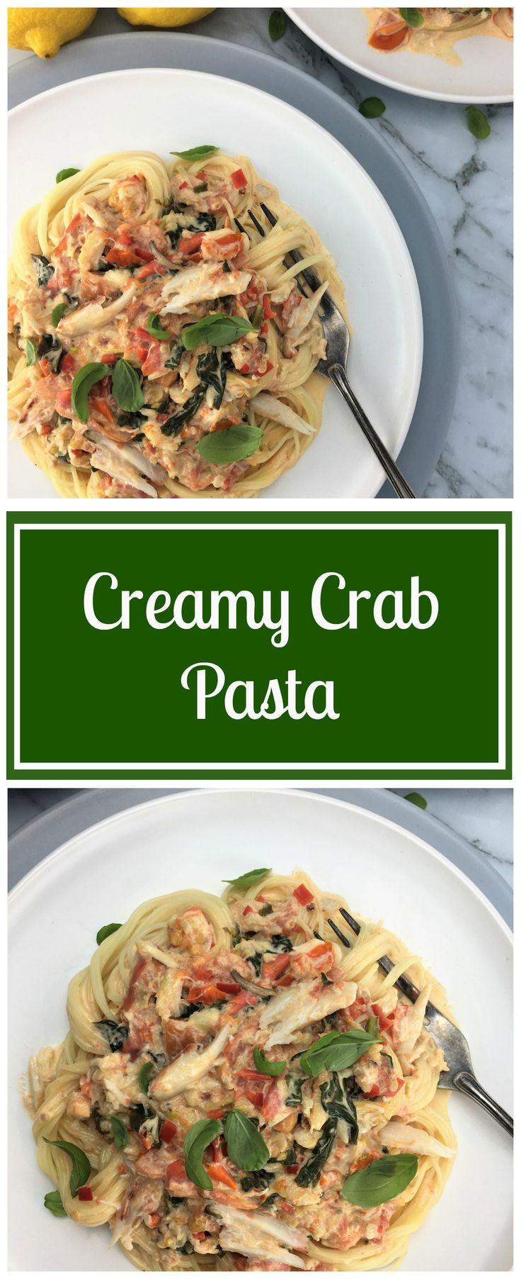 زفاف - Creamy Crab Pasta With Chilli And Basil