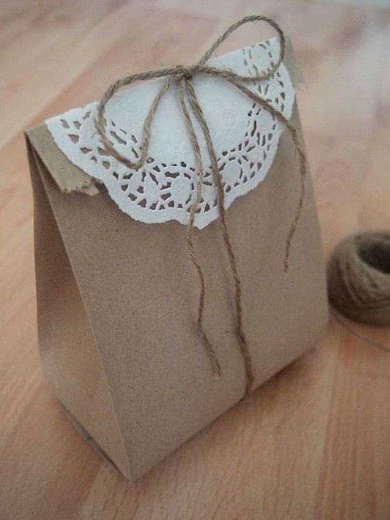 Mariage - 100 Lovely Recycled Brown Paper Bags - Craft/packaging/gift Wrapping/food RESERVED FOR ANGELIN