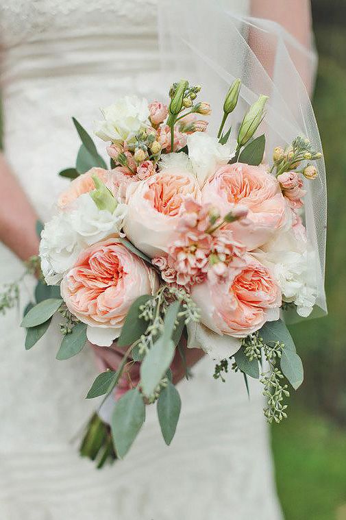 زفاف - 27 Glamorous Blush Wedding Bouquets That Inspire