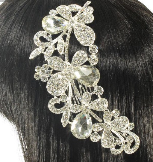 Mariage - Sale! Hair combs tiara tocados Brides Novias Quinceañeras wedding accessories matrimonios fashion jewelry coronas crown
