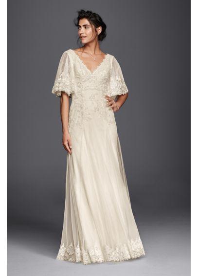 Mariage - Melissa Sweet Wedding Dress With Flutter Sleeves